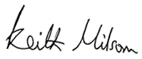 Firma del Keith Milsom