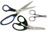 Left handed scissors